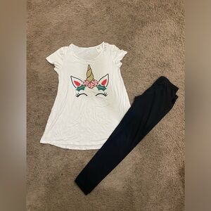Girls Justice/Childrens Place Holiday Unicorn Outfit size 14/16